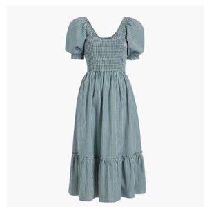 Hill House The Louisa Nap Dress - Emerald Gingham - Emerald Gingham / M
